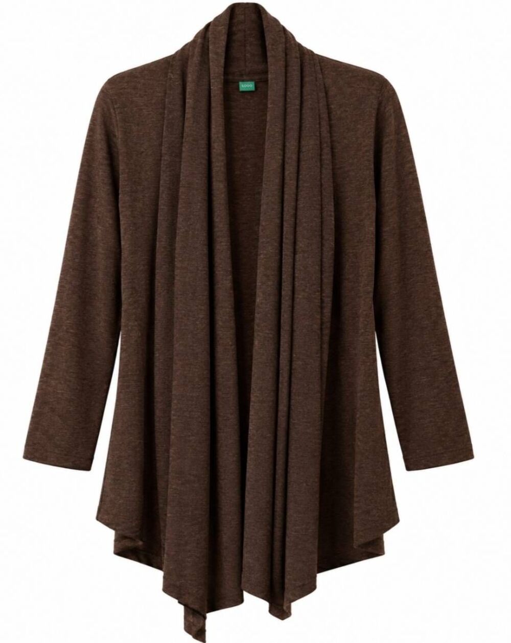 Kuna womens medium 100% baby alpaca shawl collar cardigan brown Peruvian